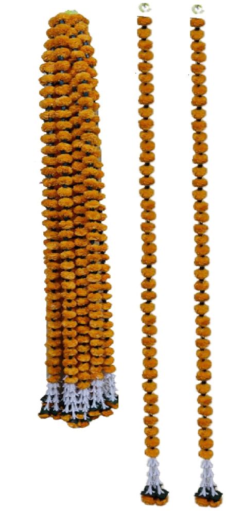Buy KAAS Genda Phool Garland for Decoration Artificial Marigold Flowers ...