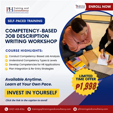 COMPETENCY-BASED JOB DESCRIPTION WRITING WORKSHOP - PH Online Courses