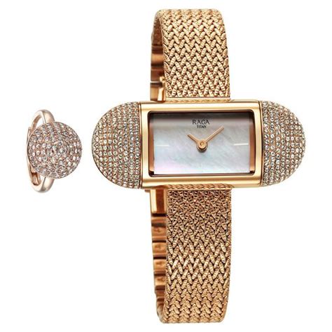 Buy Online Titan Raga Memoirs Quartz Analog Mother Of Pearl Dial Watch ...