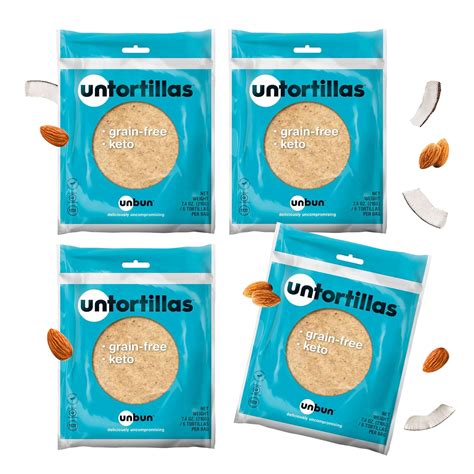 Buy Unbun Tortillas by Unbun - Gluten Free, Keto, Grain Free, Paleo ...