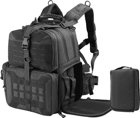 Amazon.com: VOTAGOO Tactical Range Backpack, Range Activity Bag for Handgun and Ammo, 3 Pistol ...