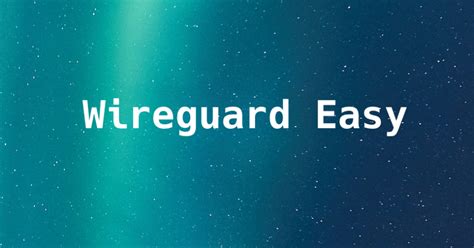 Wireguard сервер с веб интерфейсом — Teletype