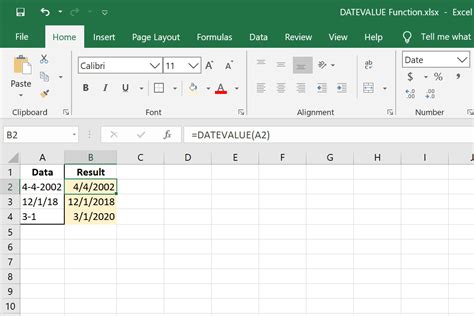 How to Use the Excel DATEVALUE Function
