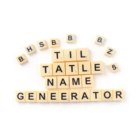 Best Scrabble Tile Name Generator | Vondy