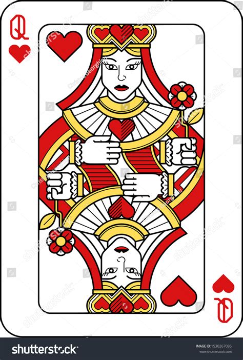 Queen Of Hearts Playing Card
