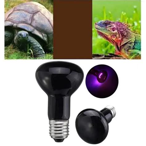 25/50/75/100w r63 black moonlight uva emitter heater pet animal reptile ...