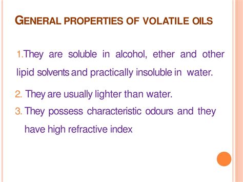 PPT - Volatile oils PowerPoint Presentation, free download - ID:9017527