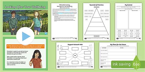 PSHE and Citizenship Looking After Your Wellbeing Home Learning Pack 7-9