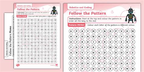 Grade 3 Robotics and Coding - Coding - Pattern Recognition