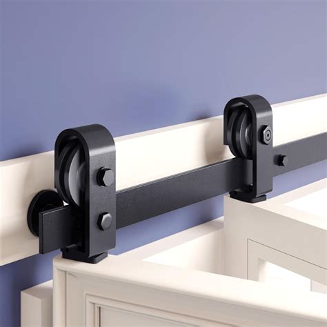Amazon.com: FINOSEN 52'' Bi-Folding Sliding Barn Door Hardware Track ...
