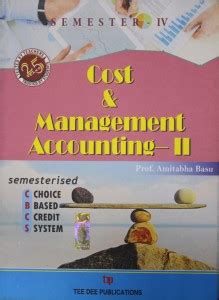 Cost And Management Accounting T D Publication: Buy Cost And Management ...