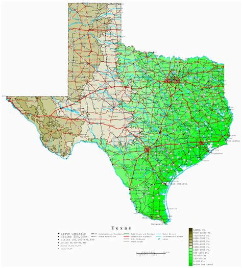 Wall Map Of Texas Counties