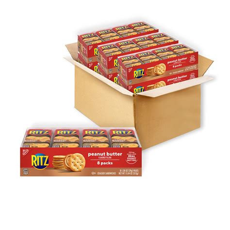 Snapklik.com : RITZ Peanut Butter Sandwich Crackers, 48 Snack Packs