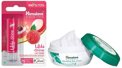 Buy Himalaya Litchi Shine Lip Care, 4.5g & Himalaya Nourishing Skin ...