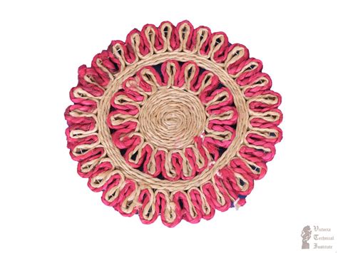 8" Hand Woven Round Jute Table Mat (Assorted Colours) – VTI HERITAGE