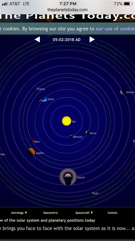 Current Solar System Map 的图像结果