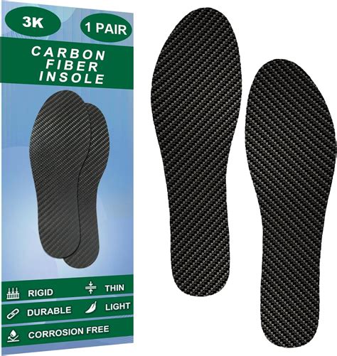 Amazon.com: Carbon Fiber Insoles, Rigid Carbon Fiber Shoe Insert 1Pair For Pain Relief & Injury ...