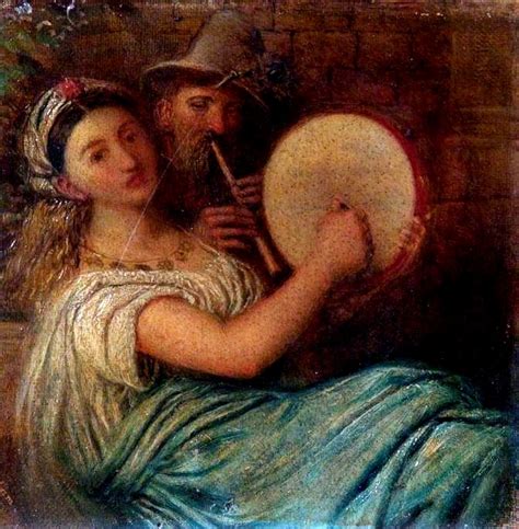 "Woman with a Tambourine (Irene with a Tambourine)" by James Smetham ...