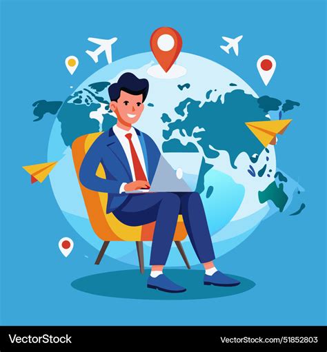 Remote Work World Map Vector 的图像结果