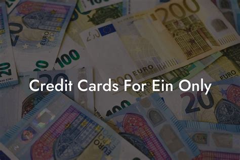 Credit Cards For Ein Only - Flik Eco