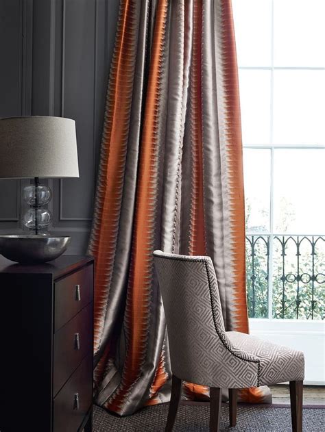 curtains for orange living room