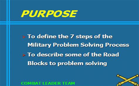 Image result for 7 Step Problem Solving Process Army
