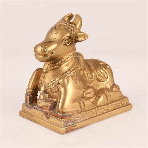 Buy the best-selling Brass Nandi Statue online | IndianShelf