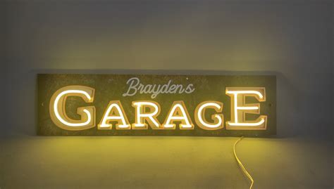 Neon Sign Garage at Minnie Clark blog