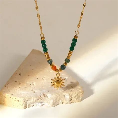 Sunflower Pearl Natural Pendant - Necklaces For Women Diatoms - Diatoms ...