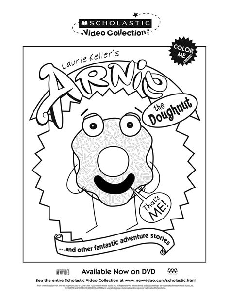 Arnie The Donut Coloring Page