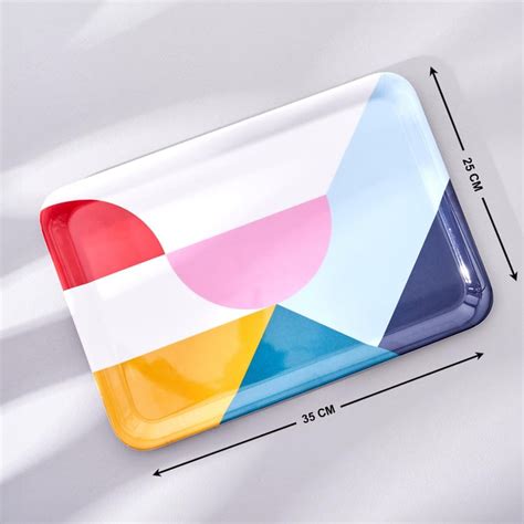 Buy Meadows Theme Rhapsody Melamine Serving Tray - 35x25cm from Home ...