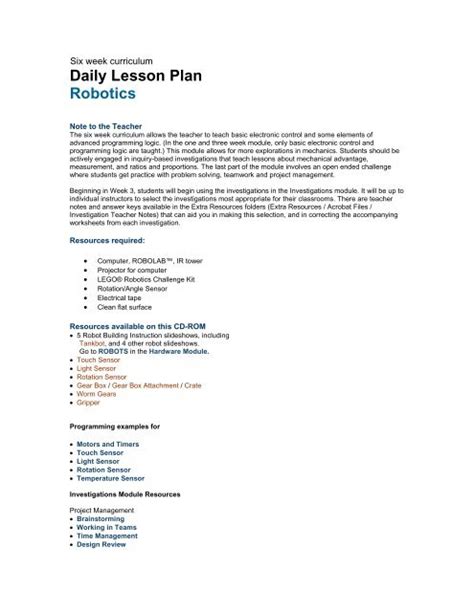 Robotics Lesson 的图像结果