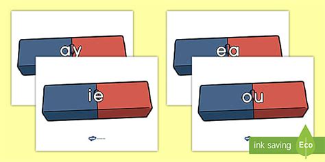 Digraphs on Magnets Posters for 1st-2nd Grade