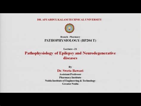 Pathophysiology Video Lectures | Bachelor of Pharmacy 2nd Semester ...