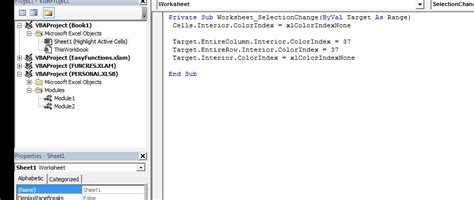 Image result for VBA Code to Highlight Row