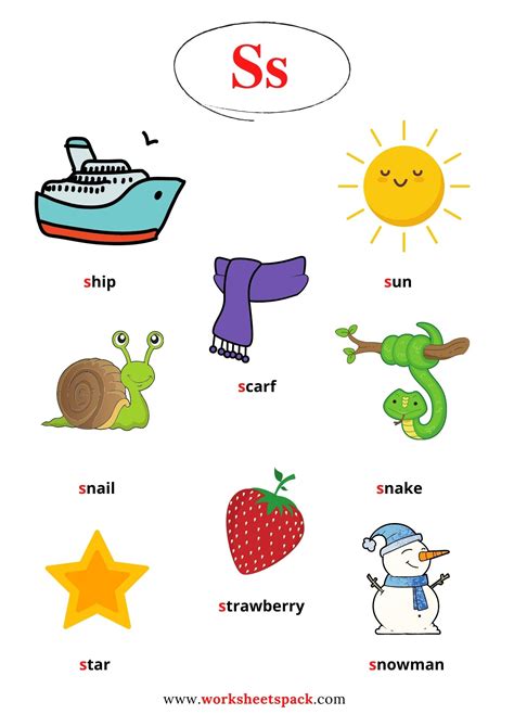 Free printable for English language lovers. Letter S Worksheets ...