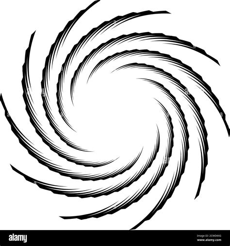Spiral, twist radial swirl, twirl circular vector illustration. Revolve ...