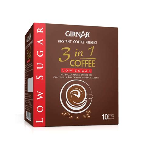 Girnar Instant Coffee 3 in 1 (10 Sachets - Low Sugar) – Fetch N Buy