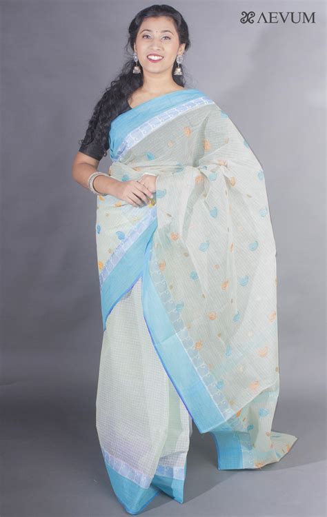 Bengal Cotton Tant Saree with Embroidery - 9499 – AEVUM