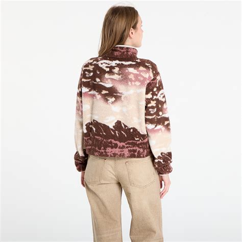 Mikiny Columbia Helvetia™ II Printed Cropped Half Snap Tobacco Sisters/ Dark Stone (2098501256 ...