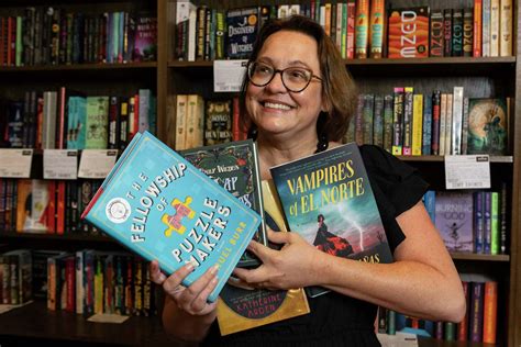 Nowhere Bookshop owner Jenny Lawson looks for answers to art mystery