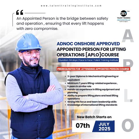 What is the Role of an Appointed Person (AP) in ADNOC Lifting ...