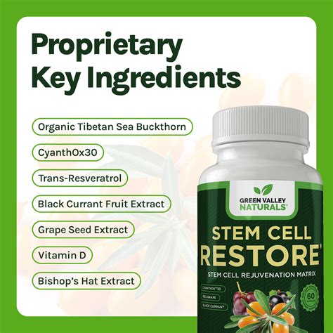 Stem Cell Supplements | Stem Cell Restore | Green Valley Naturals