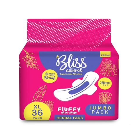 Buy BLISSNATURAL Organic Sanitary Pads For Women | Rash-Free Sanitary ...