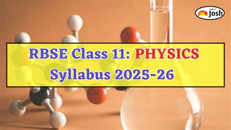 Rajasthan Board RBSE Class 11th Physics Syllabus 2025-2026, Download ...