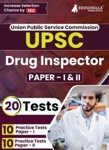 UPSC Drug Inspector Exam Prep Book (Paper I and Paper II) - 2024 (Paper ...