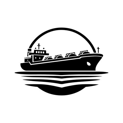Highresolution super tanker silhouette vector illustration perfect for ...