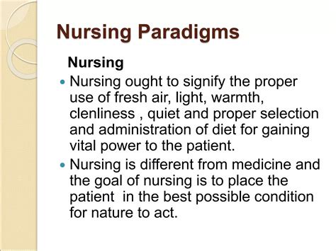 Florence nightingale nursing theory | PPT