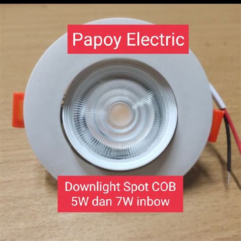 Jual Lampu Downlight Inbow Led Spot Sorot 7W/7Watt 7 W SpotLight COB ...