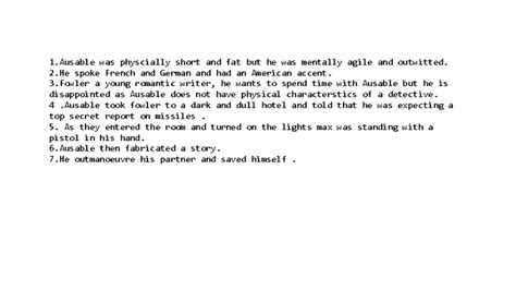 Ausable: A Study of Character and Deception in Literature - Studocu
